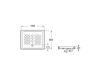 PLATO DUCHA ITALIA BLANCO 100x80x8  COTAS