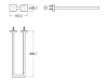 TOALLERO PARED DOBLE HOTELS SQUARE CROMO A817608C00