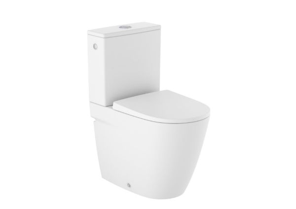 INODORO ONA BLANCO MATE COMPACTO ADOSADO A PARED DE TANQUE BAJO